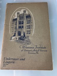 Women's Institute Of Domestic Arts Lingerie And Underwear Part A