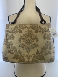 Brand New Liz Claiborne Beaded Filigree Purse