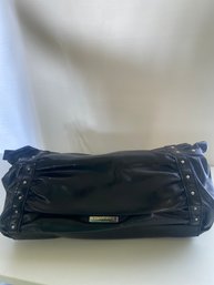 White House Black Market Black Leather Handbag