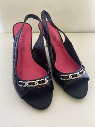 Brand New White House Black Market Open Toed Heels Size 7M