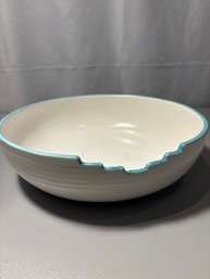 Treasure Craft USA 13 Inch D Serving Dish Southwestern Turquoise Pottery