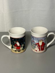 Pair  Of Holiday Mugs