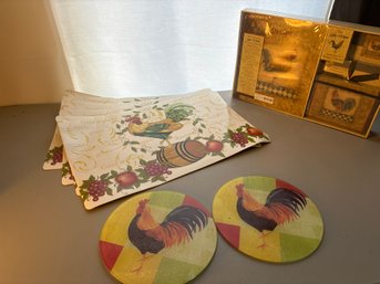 Vintage Rooster Decor And Gift Set