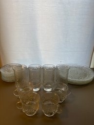 Set Of Vintage Glass Dishes