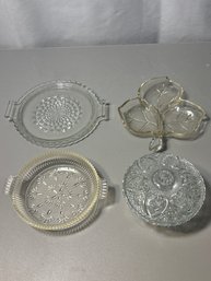 Four  Vintage Assorted Candy Dishes