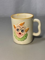 Vintage Clown Coffee Cup Marked Japan