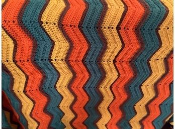 MCM Vintage 1960s Afghan Blanket