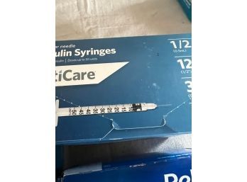 Four Full Boxes Of Insulin Syringes