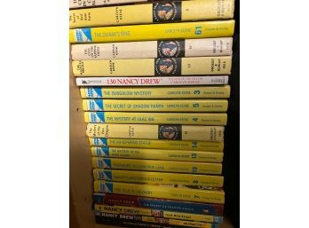 Large Lot Of Nancy Drew Books.