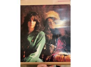 Original Grace Slick And Janis Joplin Poster. Approx 24x36