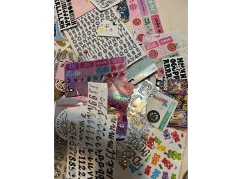 Giant Lot Of Stickers For Scrapbooking