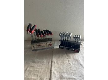 Two  Hex Key Sets Metric And Standard