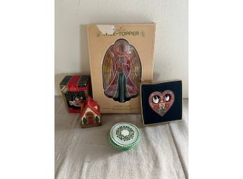 Vintage  Hallmark And Angel Tree Topper