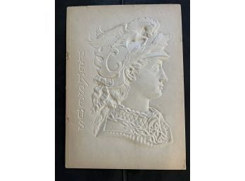 WOW! Antique 1885 Bas Relief Head Of Perseus MEDUSA Demorest Magazine 1885