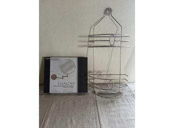 8Gianni Magnification Mirror And Shower Caddy