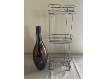 Bathroom Shelves & Vase