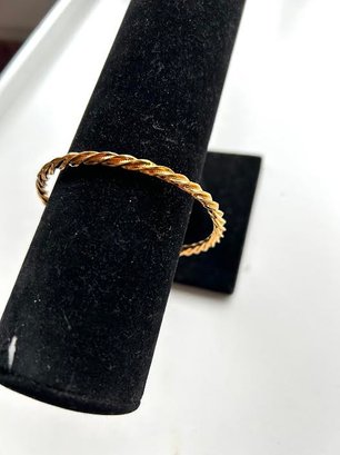 Wide Goldtone Bracelet