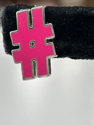 Pound Sign Tie Pin For Computer Geeks
