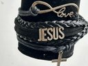Love & Jesus Carefree Leather Ensemble Bracelet