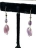 Elegant Soft Lavender Glass Bead Earrings