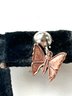 Vintage Copper Butterfly Earrings