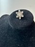 Vintage Silver Tone Snowflake Tie Pin