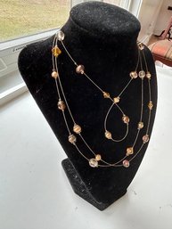 CHICO's Gorgeous Bohemian Glass Bead Necklace