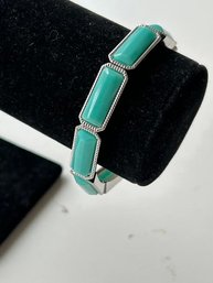 Faux Turquoise Stretchy Bracelet