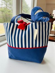 Summer Red/White/Blue Canvas Bag