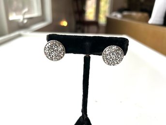 Elegant Rhinestone Faux-Diamond Evening Earrings