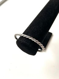 Vintage Silver Tone Twist  Cuff Bracelet