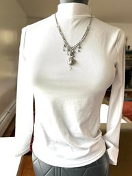 Coachella Style Silvertone Necklace