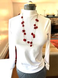 Beets On Goldtone Chain Necklace