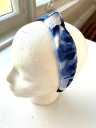 Blue And White Tie-dye Hair Band