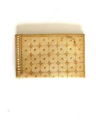Vintage Soft Leather Wallet 22K Gold Inlay