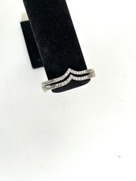 Silver Tone With Rhinestone Elegant Bracelet