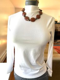 Earthy Chip Handpainted Bohemian Necklace