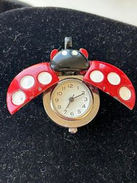 Vintage Lady Bug Watch (Untested)