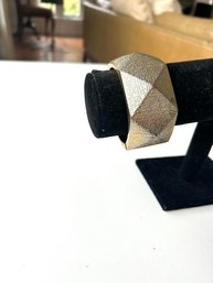 Modernism Light Gold Geometric Cuff Bracelet