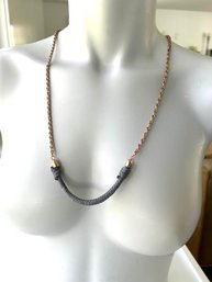 Ann Taylor Rope And Chain Combination Necklace