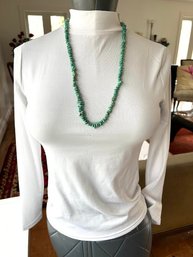 Vintage South Western Style Raw Turquoise   Beaded Necklace