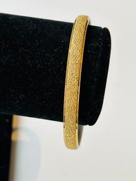 Vintage Modern Gold Tone Textured Bracelet