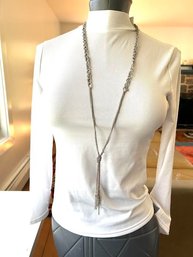 Modern  Long Drop Extra-Suave Braided Tassel Necklace