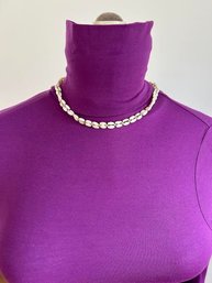 Vintage Mother Of Pearl Double Strand  Beads Necklace