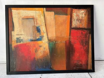 Abstract Modern Signed 'Patrizio' IKEA Commerial Oil Painting