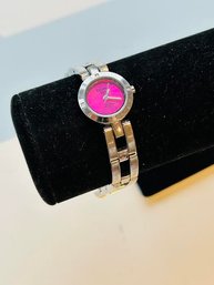 Hot Pink Dial Fashion Watch Untested