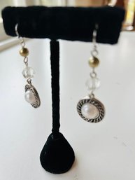 Long Dangle Faux Pearl Earrings