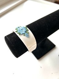 Vintage Cuff Bracelet With Embroidery Flower