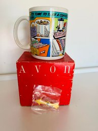 Vintage AVON Coffee Time Gift Mug In Box
