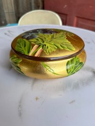 Handpainted Golden Jar